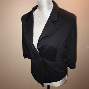 Black blazer jersey/T-shirt material medium